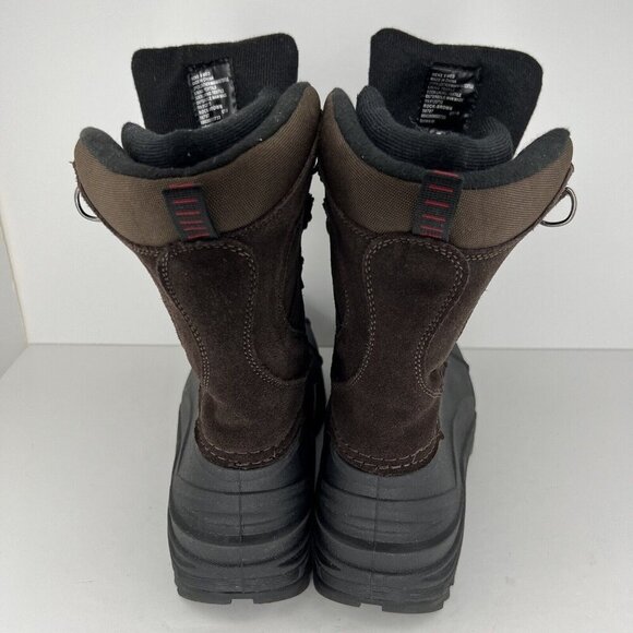 Totes Brown/Black Lined Mens Size 8 Weatherproof Waterproof Winter Duck Boots - Picture 4 of 10
